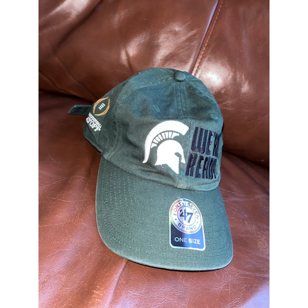 47 Brand Michigan State Spartans College Football Playoff Green Dad Hat One Size